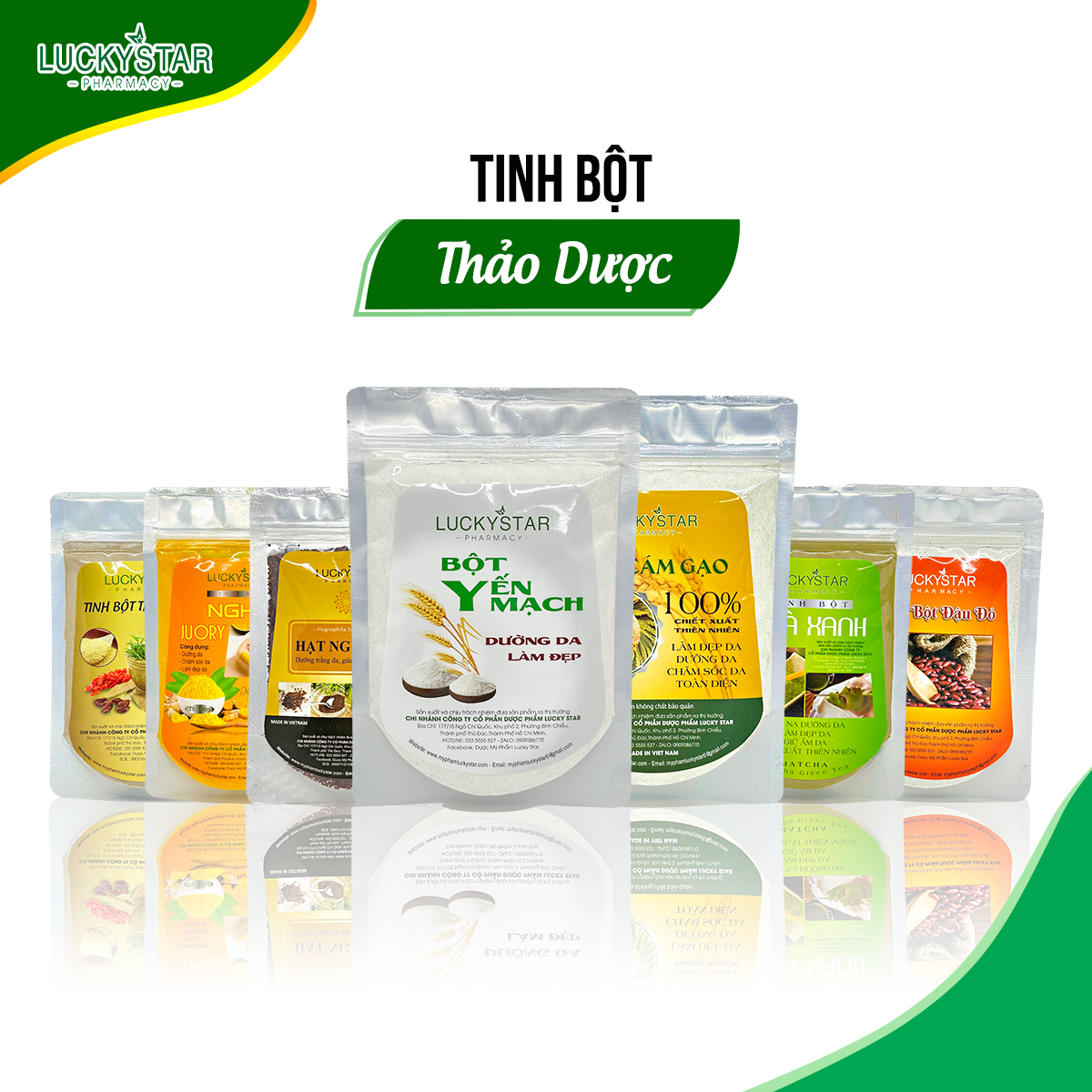  Tinh Bột Đắp Mặt Lucky Star 