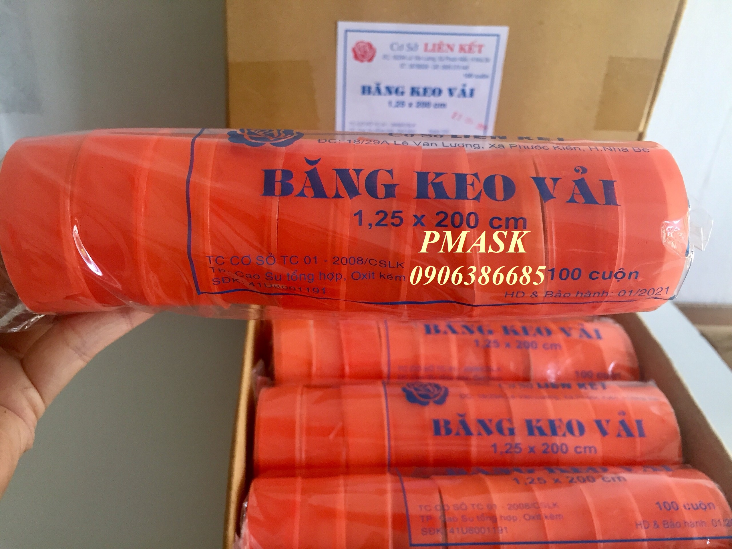 Băng keo liên kết 10 cuộn nhỏ ( 1 cây ) - Băng keo vải Liên Kết