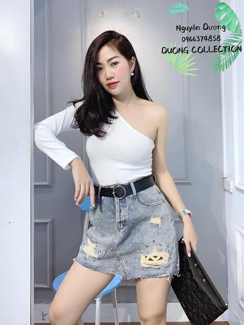 Áo thun lệch vai