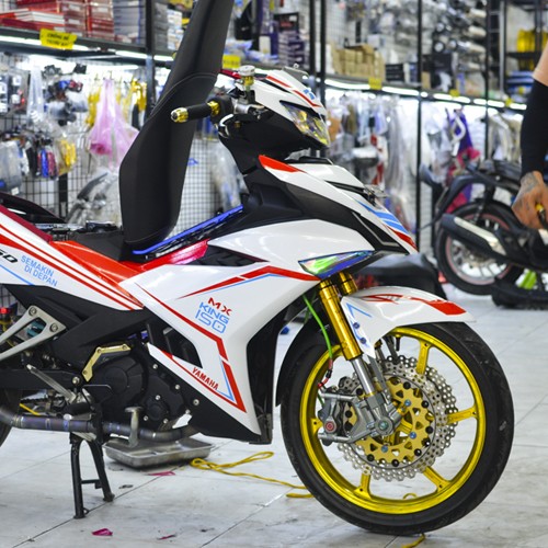 Tem Xe Exciter 150 🍅 Decal Exciter 150 Trắng Đỏ 🍅 Tem Trùm Exciter Màu Trắng Đỏ 🍅 Phiên Bản Mới 🍅