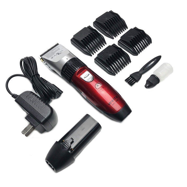 Tông đơ cắt tóc weite pro wt 188 chính hãng, 2 pin, máy khỏe