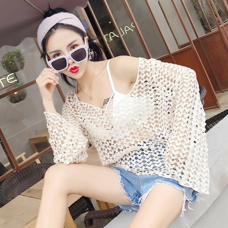 Áo Lưới Khoác Ngoài Bikini ĐI Biển Siêu Hot