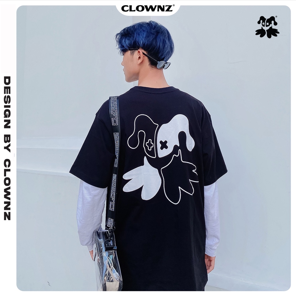 Áo thun tay lỡ unisex Clownz Big Logo T-Shirt form rộng, chất cotton |  Lazada.vn