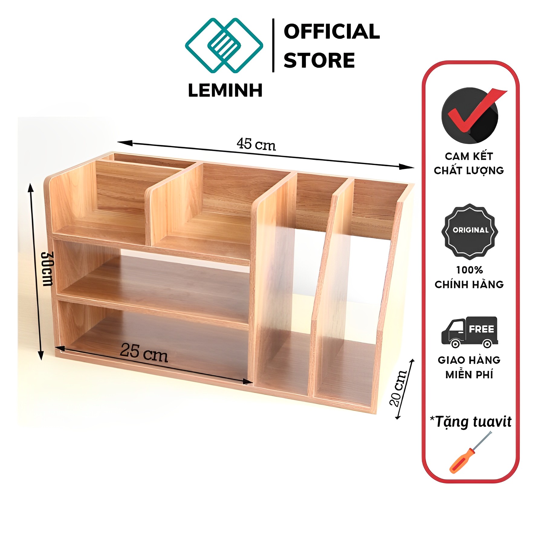 Kệ hồ sơ để bàn mini, kệ để sách trên bàn làm việc nhỏ gọn