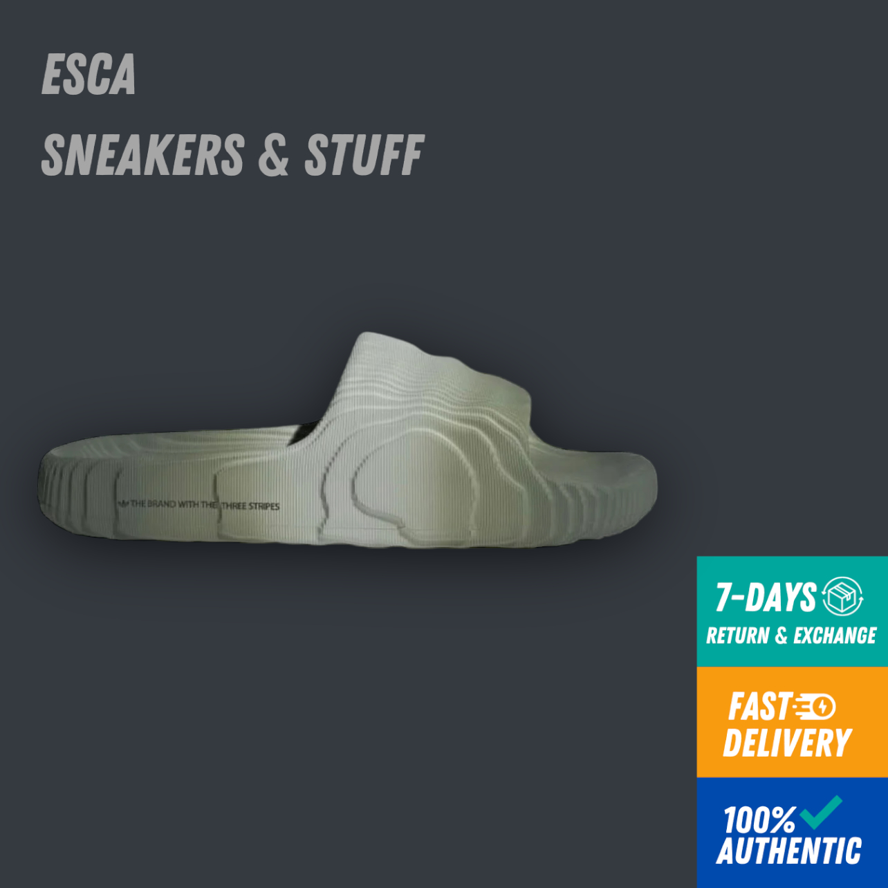 Dép adidas adilette 22 silver green- ig7494