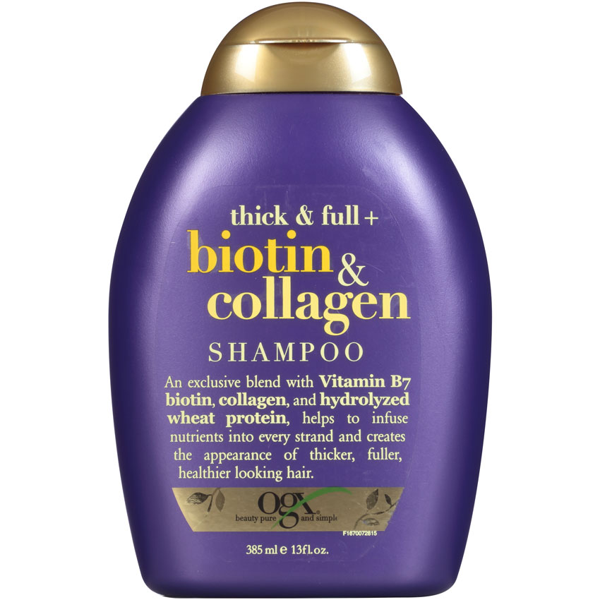 Dầu gội/ dầu xả ngăn rụng cà kích thích mọc tóc OgX Biotin & Collagen 385ml - USA