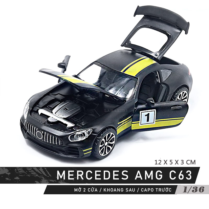 Mercedes-Benz Gtr Alloy Car Model Toy [Synthetic] - Wind-Up Metal Car That Can Be Decorated as a Gift - 5