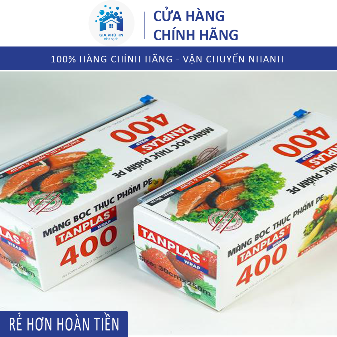 [Giá Dùng Thử] Màng bọc thực phẩm PE, siêu dài siêu dai an toàn cho người sử dụng, kích thước 30x250m
