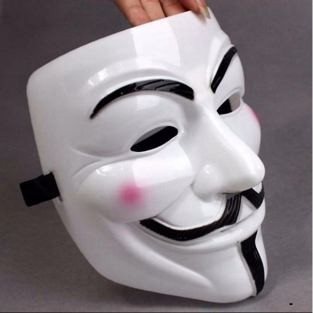 Giảm ₫1,900] Mặt Nạ Hacker Mặt Nạ Anonymous Hóa Trang Trắng Bản Đẹp - Tháng  6/2022 - Beecost
