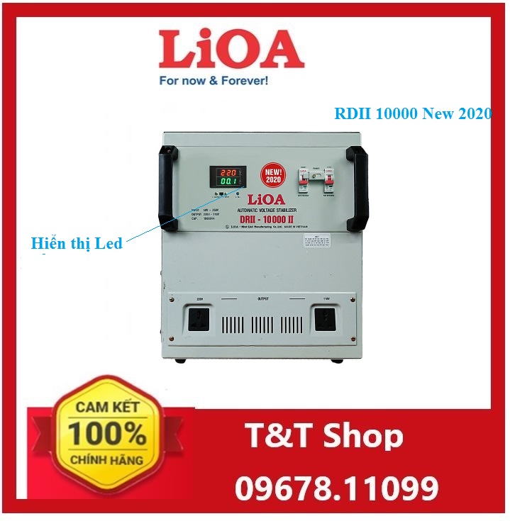 Ổn áp Lioa 10KVA dải 50( DRII-10.000II New 2020)