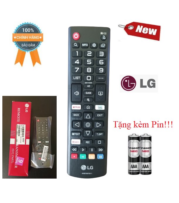 Điều khiển tivi LG 2020 AKB75675311 dùng cho tất cả các đời TV LG- Hàng mới chính hãng 100% Tặng kèm Pin
