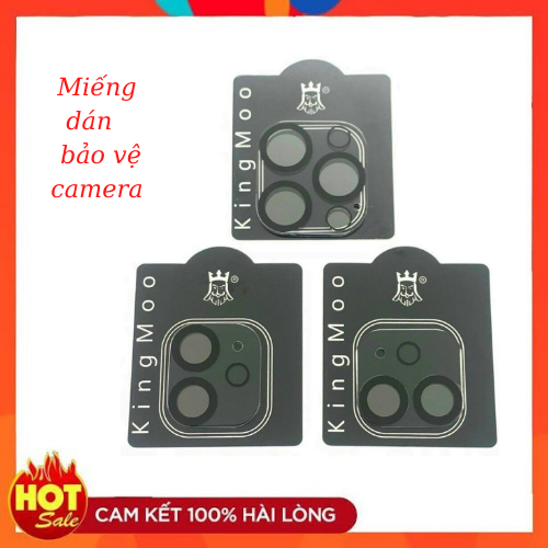 Miếng dán bảo vệ camera KINGMOO dành cho ip các dòng ip 12, 12 Pro, 12 Pro Max