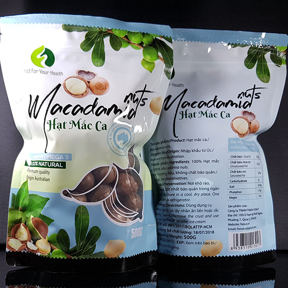 Hạt macca úc nứt vỏ túi fornutst /500gr