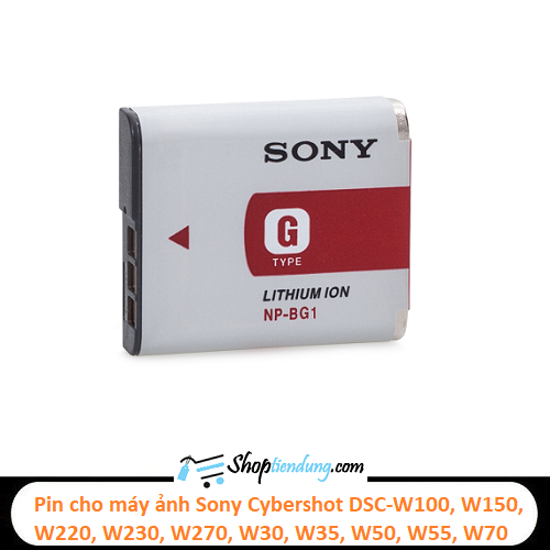 Pin cho máy ảnh Sony Cybershot DSC-W100, W150, W220, W230, W270, DSC-W30, W35, W50, W55, W70, W80, N