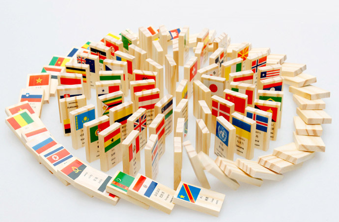 Domino cờ 100 quốc gia bằng gỗ đẹp