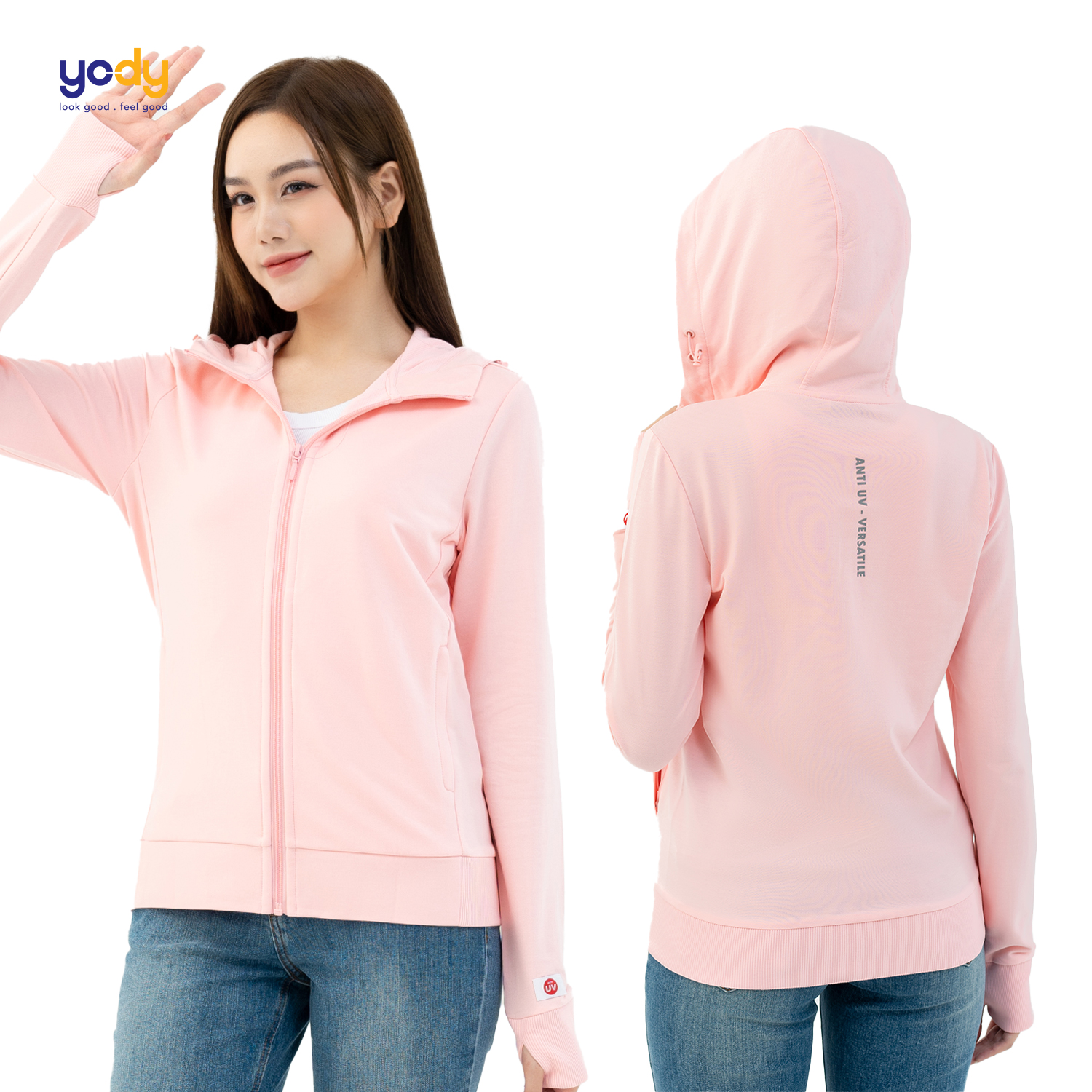 Áo chống nắng nữ YODY đa năng cản tia UV mềm mịn thoáng mát điều hòa nhiệt độ ACN6008