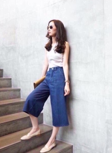 Quần jean nữ Bagy LỠ QUA GỐI - MÀU XANH ĐẬM SLKIM4