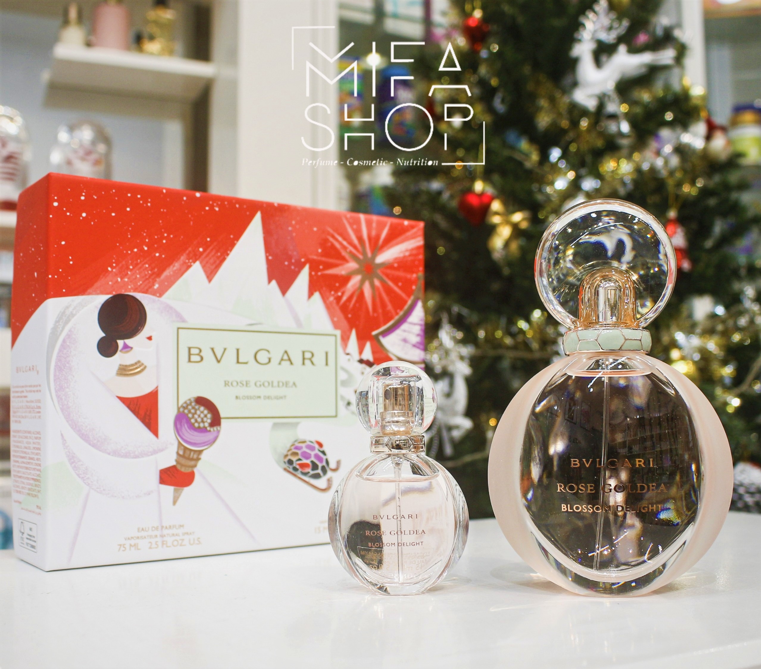 Bộ Nước Hoa Nữ Bvlgari Rose Goldea Blossom Delight Xmas