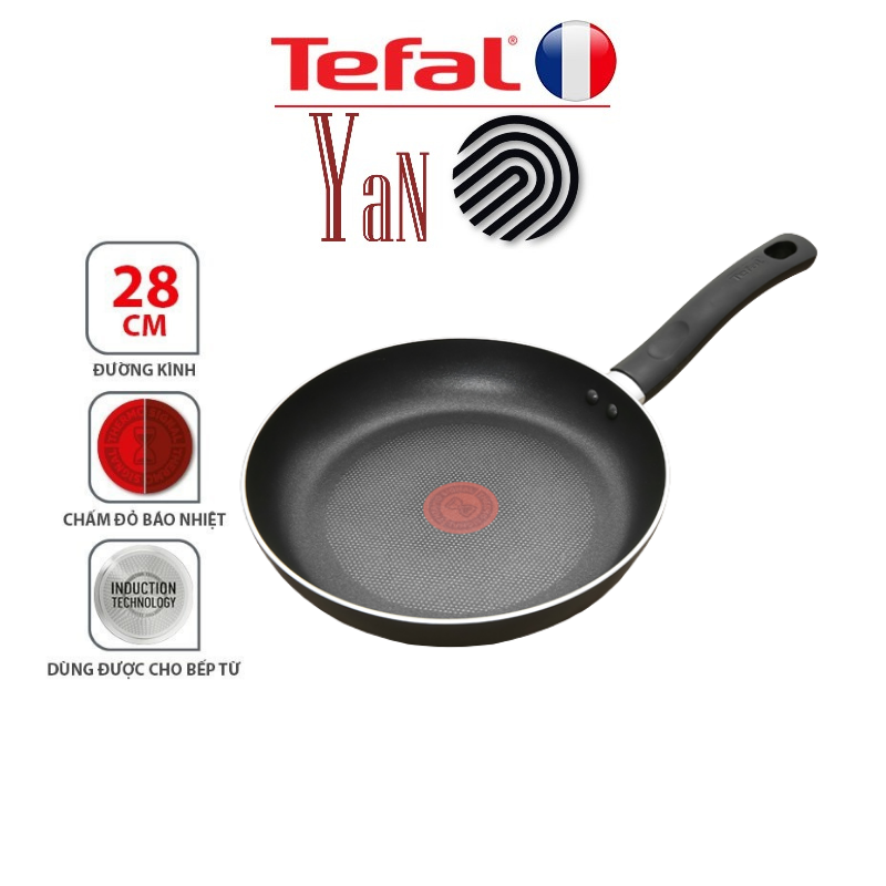 Chảo chiên chống dính cạn đáy từ 28cm Tefal Only Cook G1640695 - Hàng chính hãng