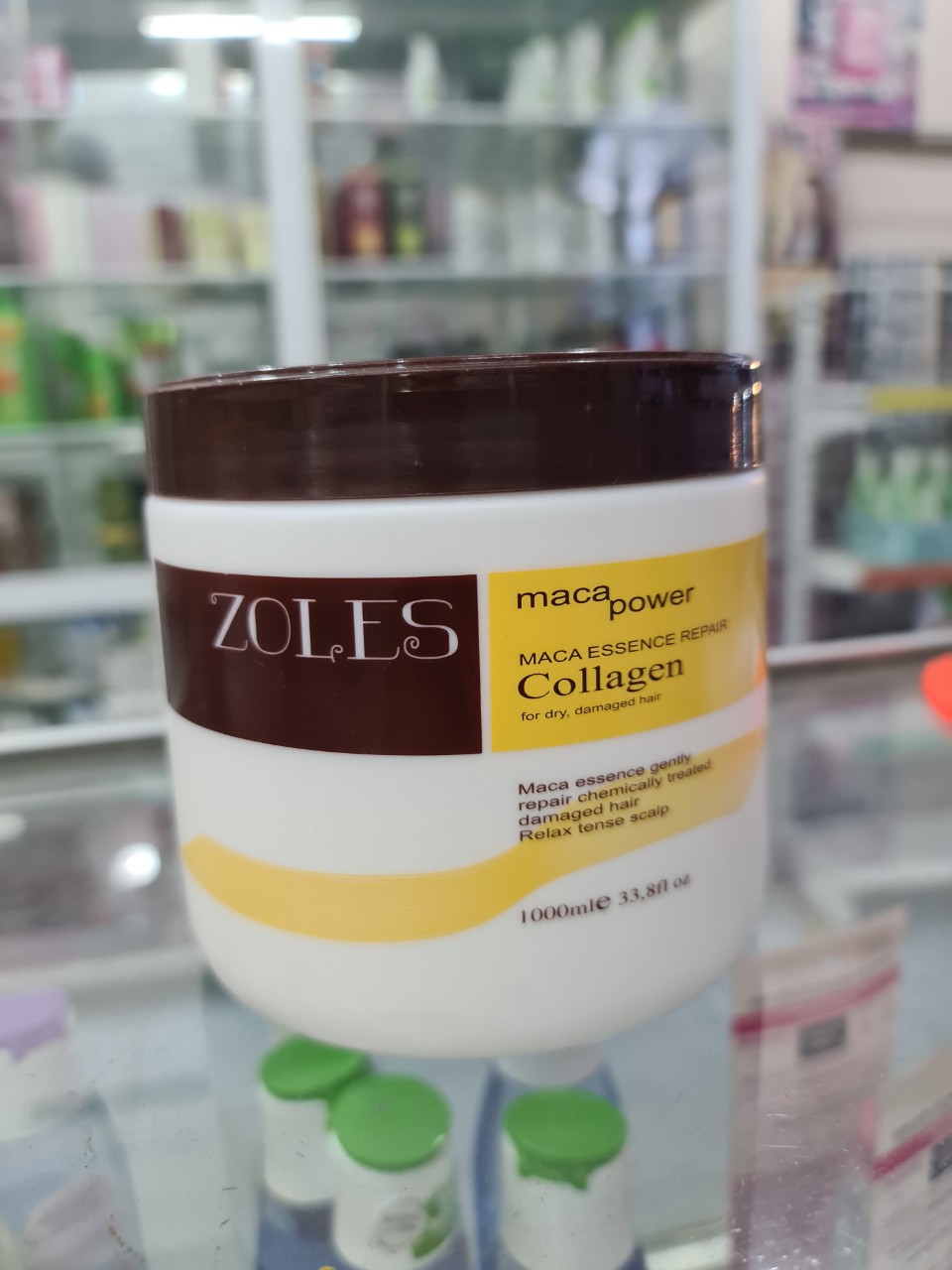 Kem ủ tóc Zoles Collagen nắp nâu hương dừa 1000ml ( tặng trùm tóc )
