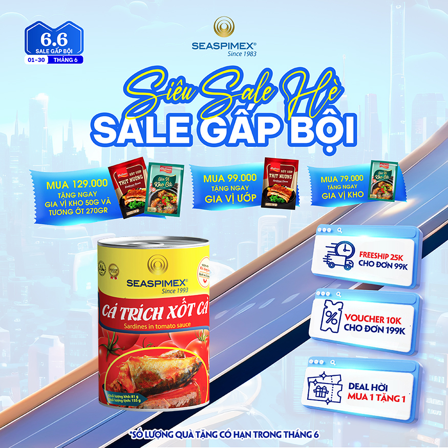 Cá Trích Xốt Cà SEASPIMEX 155gr