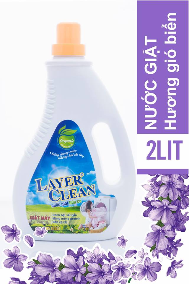 Nước giặt hữu cơ layer clean 2l - gió biển