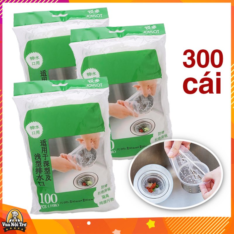Túi lọc rác bồn rửa chén bát, combo 3 túi 300 chiếc
