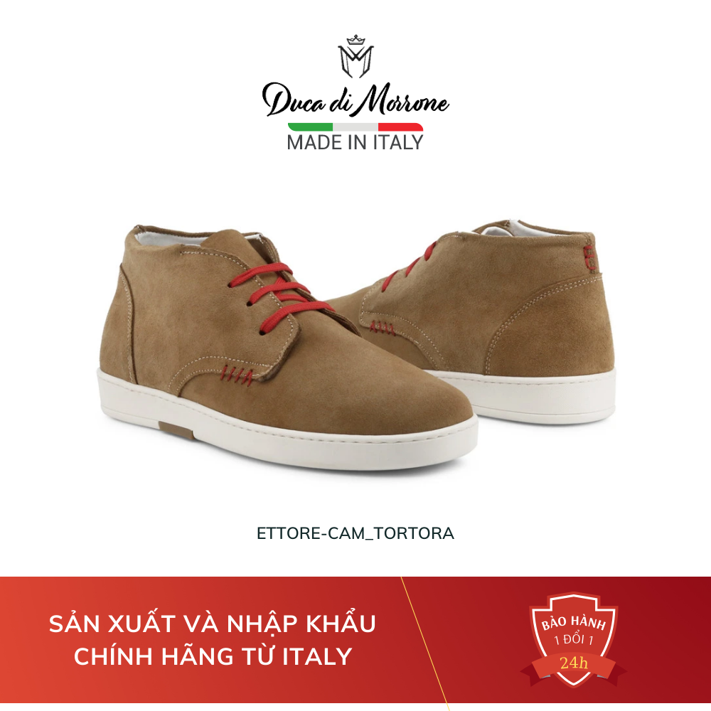 Giày Chukka Boots Nam Da Lộn Cao Cấp DUCA DI MORRONE Nhập Khẩu Chính Hãng