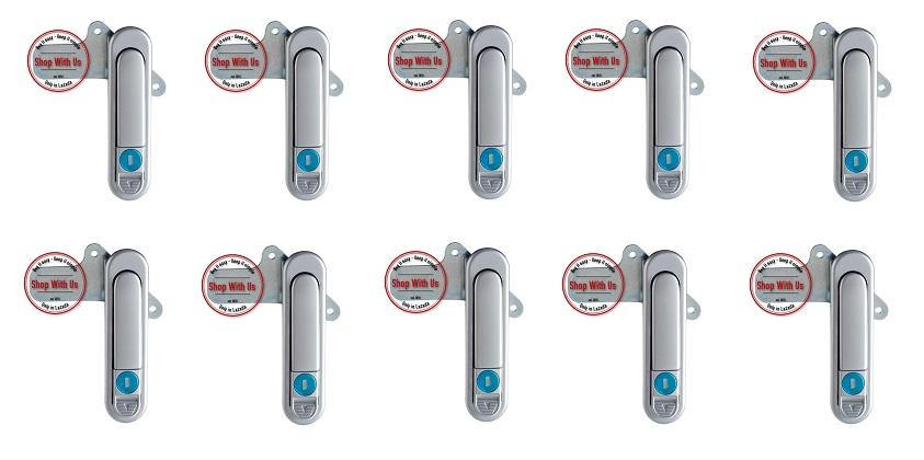 [Combo] 10 Chiếc Khóa Bấm Gạt Tủ Điện AB - Khóa bật cửa tủ AB301-2-1 x 10 Pcs - Khóa Ấn Đầu Tròn - Khóa Tủ AB301