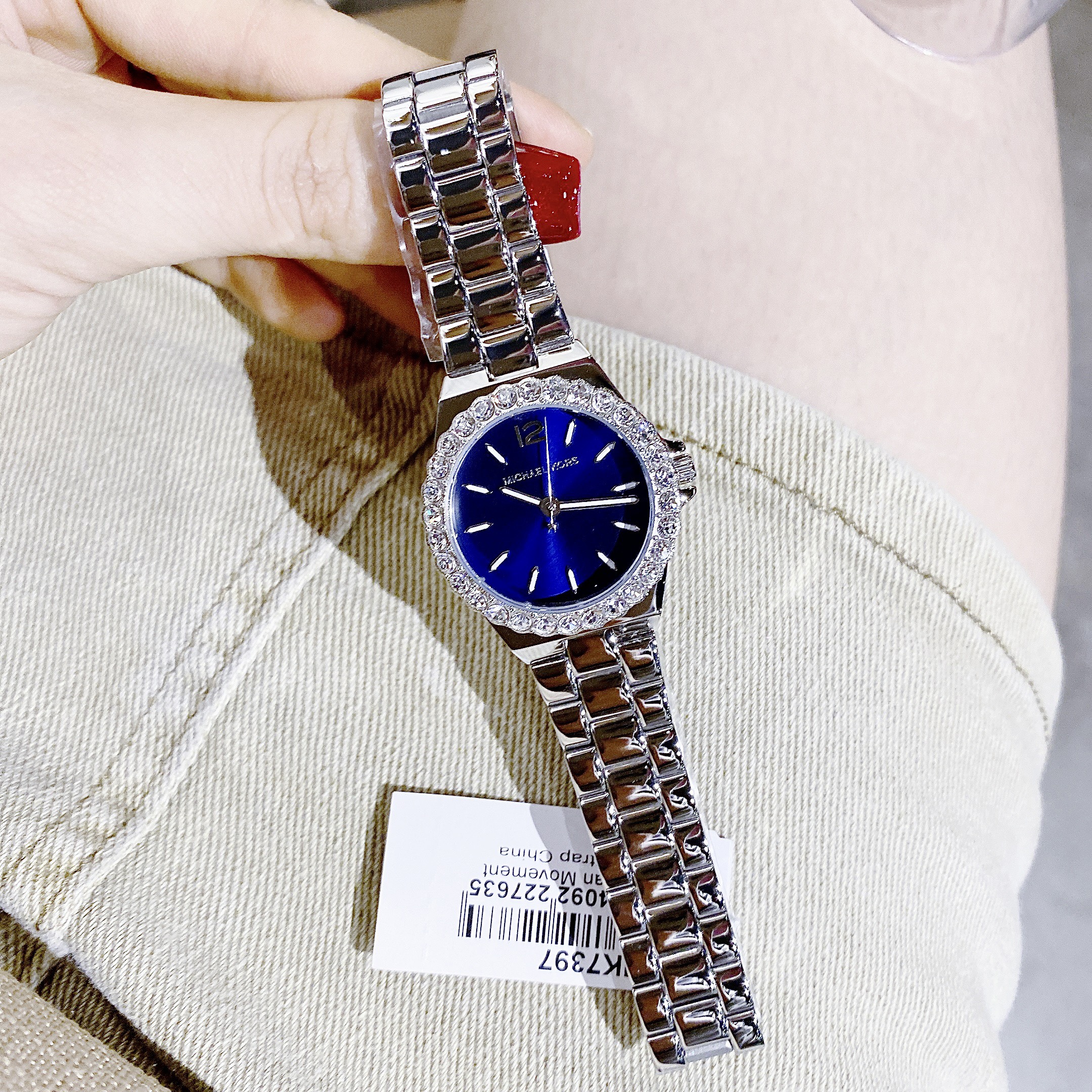 Đồng hồ nữ mk michaelkorsazstore viền nạm đá lennox mk7395 mk7397- size 30mm