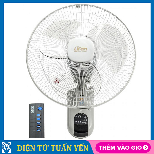 Quạt treo tường Lifan TE-1689 công suất 50W, có remote điều khiển từ xa - Hàng chính hãng