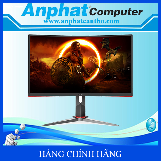 Màn hình LCD CONG AOC CQ27G2 Gaming (27 Inch/QHD/VA/144HZ/1MS) - Hàng Chính Hãng