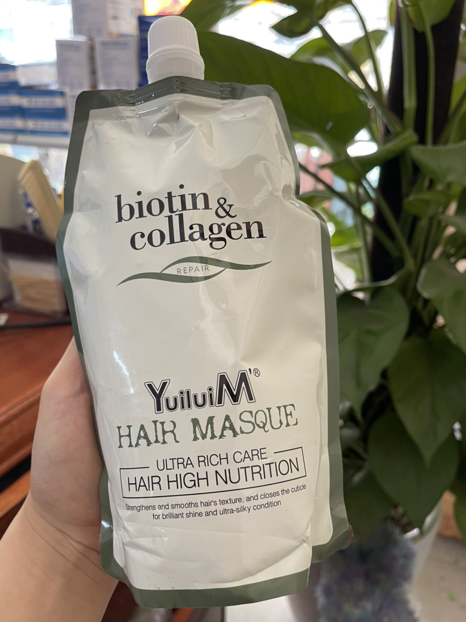 Dầu xả, ủ tóc biotin collagen phục hồi tóc hư tổn gói 500ml