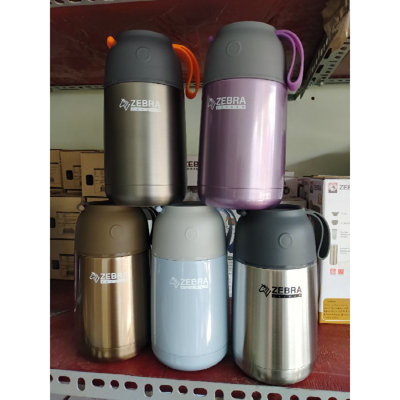 Bình ủ cháo giữ nhiệt zebra 650ml-123006. inox 304. nhập khẩu thái lan