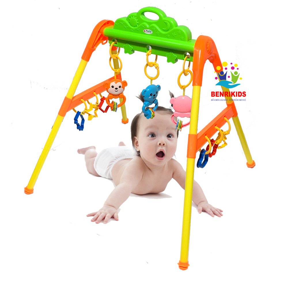 [HCM]Đồ chơi cho trẻ 3 tháng tuổi bán buôn đồ chơi trẻ em - Kệ chữ A có nhạc cho bé Thiết kế nhiều hình thù giúp bé thỏa thích vui chơi mỗi ngày