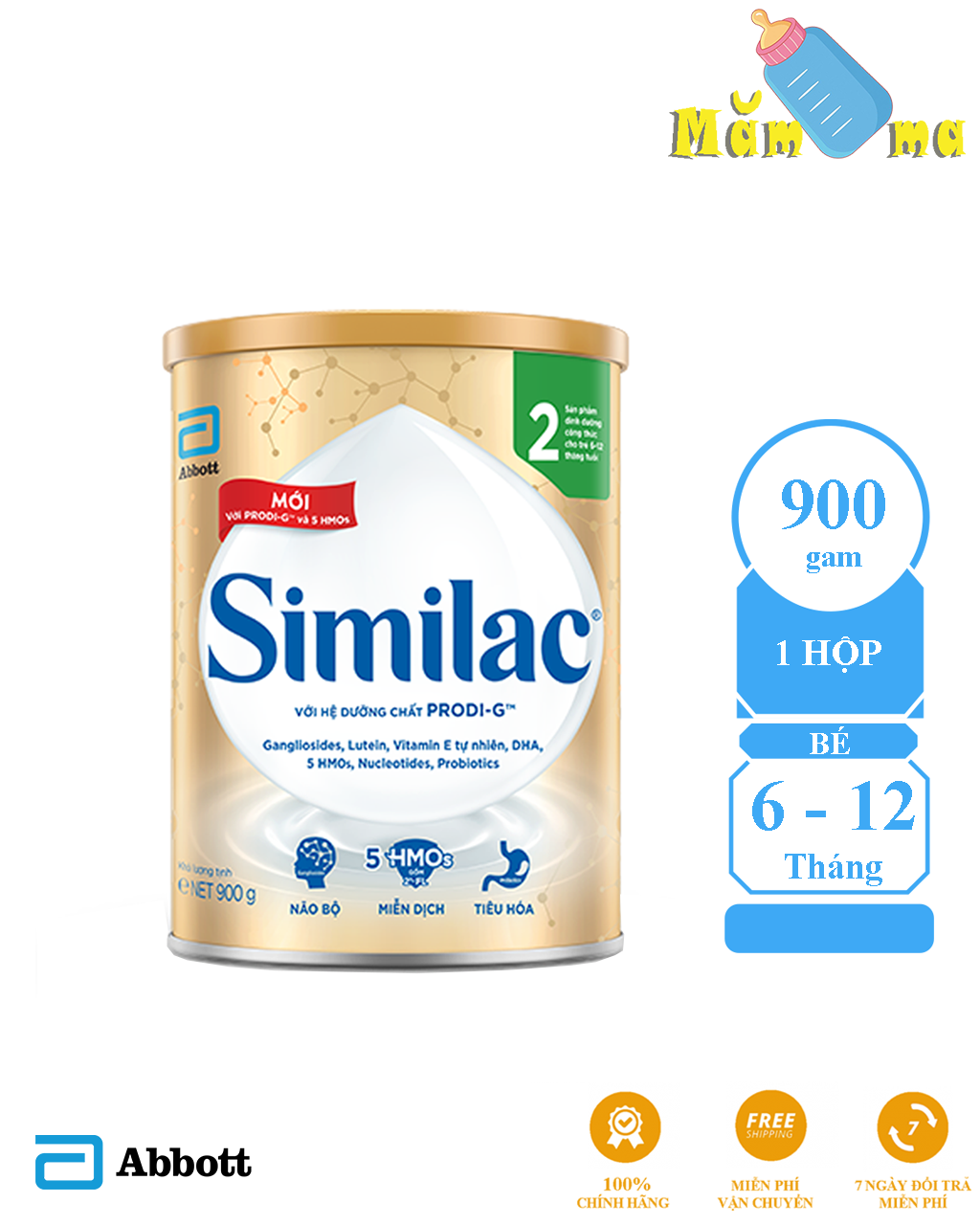 Sữa Bột Similac 2 cho trẻ từ 6-12 tháng tuổi - Phát triển tốt não bộ