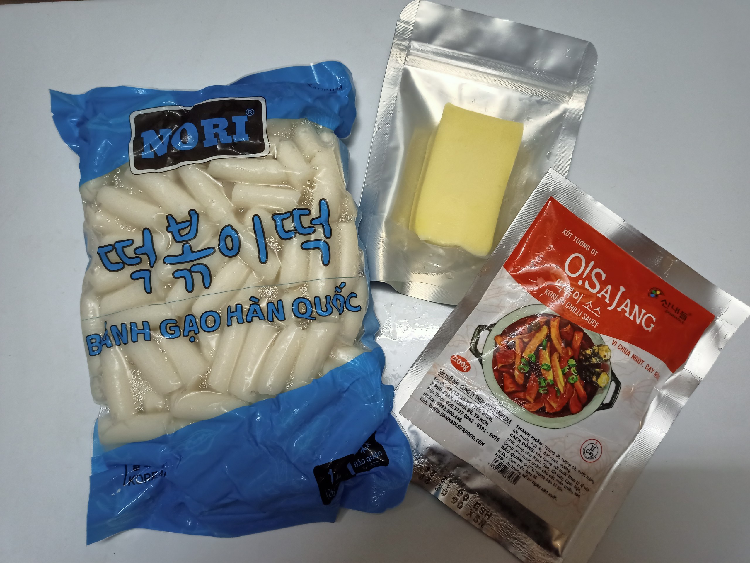 Combo 1kg bánh gạo nori/jofood+ 200g sốt +100g phô mai mozza_monhi_food