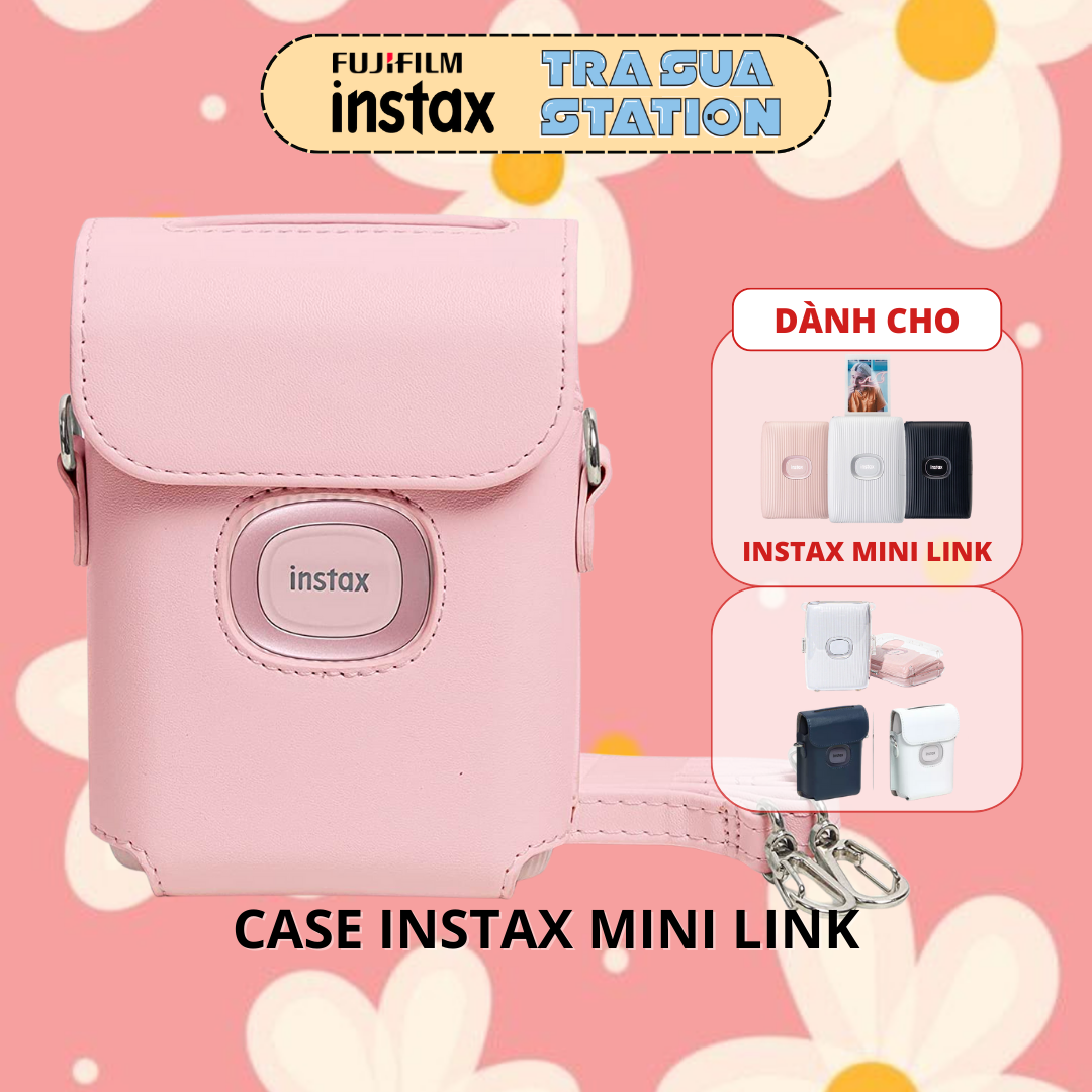 Bao da máy in ảnh lấy liền instax mini link - case da