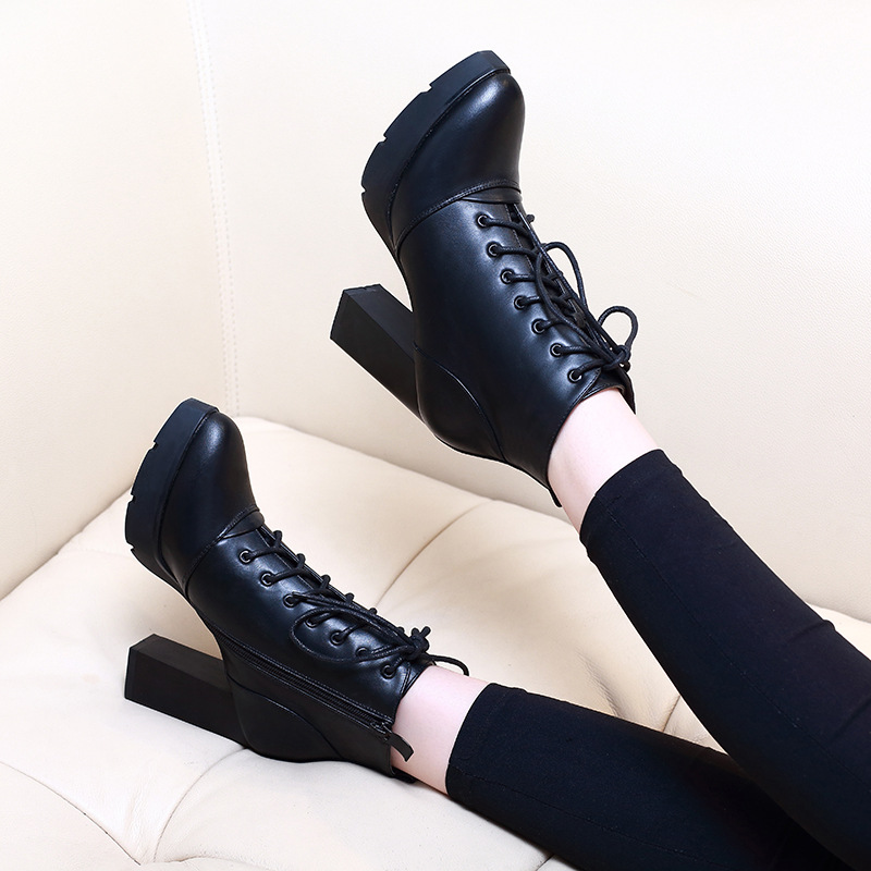 Boot cột dây cao gót 10cm sành điệu gbn05- có size 40