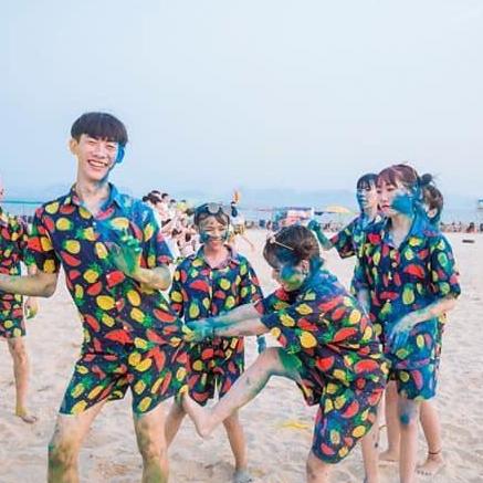 [Hoa Fashion] Bộ Sơ Mi Hoa Quả Cho Cặp Đoi Và Gia Đình Cực Xinh