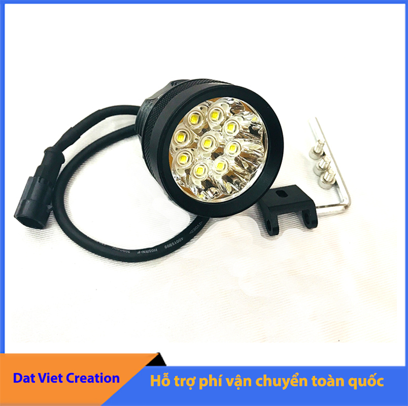 Đèn led trợ sáng xe máy, ô tô L9X ZAHA tặng kèm Công Tắc On/Off