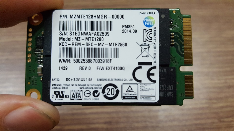 [HCM]Ổ đĩa cứng laptop msata 128GB SSD samsung - Ổ cứng zin tháo máy