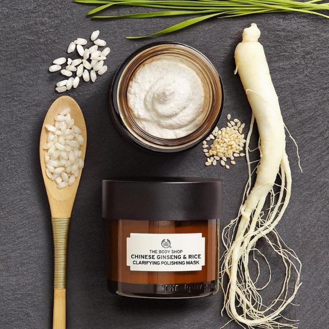 Mặt nạ Chinese Ginseng & Rice Clarifying Polishing Mask The Body Shop - mask hymalaya cam kết sản phẩm đúng mô tả chất lượng đảm bảo