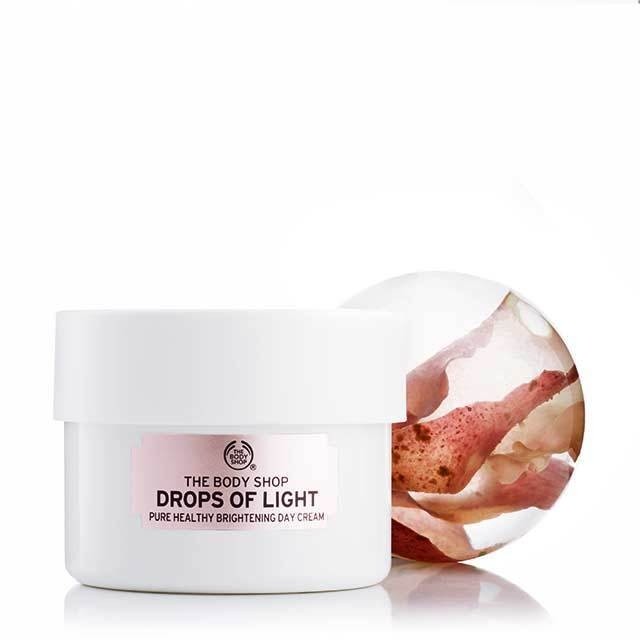 Kem dưỡng trắng drops of light the body shop pure healthy brightening day cream 50ml