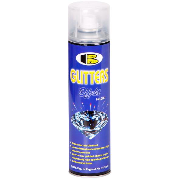 Sơn xịt phủ bóng kim cương bosny glitters effekt - hiệu ứng lấp lánh - có phản quang