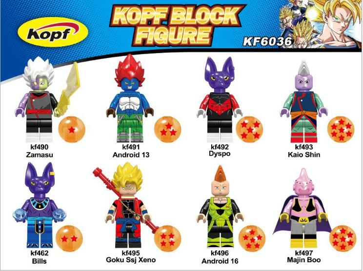 [HCM]Đồ chơi lắp ráp Mini figure nhân vật dragon ball -  KF6036