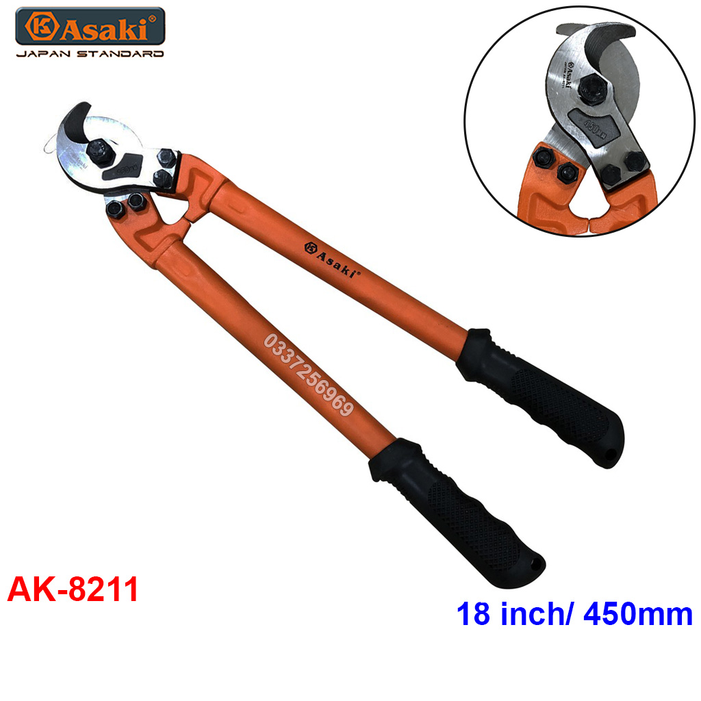 Kìm cắt cáp 18''/450mm inch asaki ak-8211