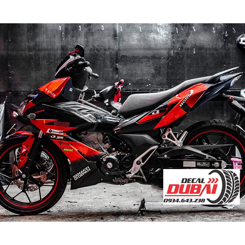 Tem Trùm Winner X Đỏ Đen Ohlins Brembo