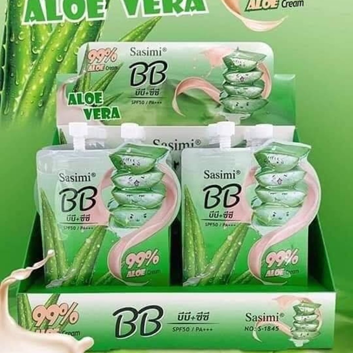 Kem Nền BB Có Chống Nắng Dạng Túi Sasimi Chiết Xuất Nha Đam Aloe – SA722