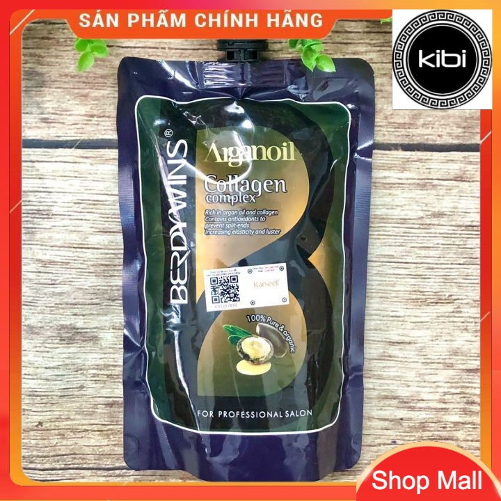 DẦU HẤP Ủ TÓC PHỤC HỒI SIÊU MƯỢT BERDYWINS ARGAN OIL COLLAGEN COMPLEX 500ML []